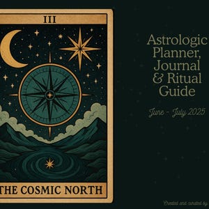 Astrological Digital Planner - June/July 2025 - Includes transits, rituals, journal prompts