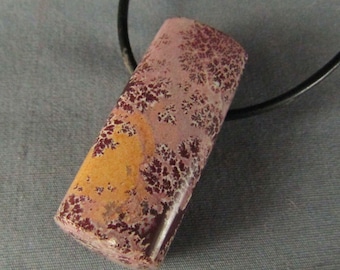 Sonoran Dendritid Rhyolite Large Natural Gemstone Pendant Necklace from Mother Earth