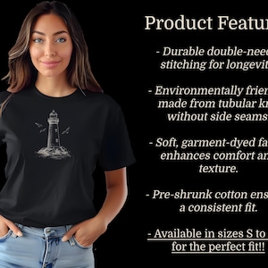 Coastal Inspiration T-Shirt, Lighthouse Graphic Tee, Beach Lover Gift, Relaxed Fit Shirt, Summer Style Apparel, Vacation Essentials