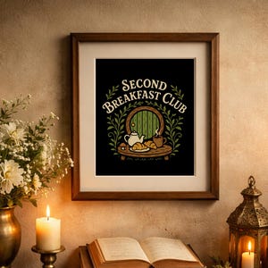 Lord of the Rings-muurkunst | Tweede print ontbijtclub | LOTR-cadeaus