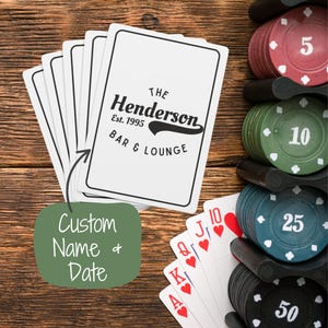 Personalized Playing Cards | Custom Name for Game Nights