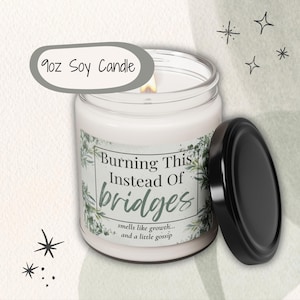 Sassy Aesthetic Scented Soy Candle, Gift for Her, Unscented Candles, Funny Candle, Artsy Candle, Gift for Birthday, Divorce, Housewarming
