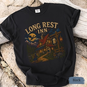 Camiseta Long Rest Inn para D&D / Camiseta Comfort Colors para juegos de rol de mesa / Regalo para el DM