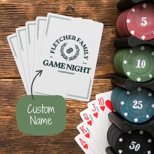 Personalized Playing Cards | Custom Name for Game Nights