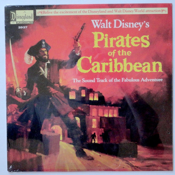 Rare "Pirates of the Caribbean" (Walt Disney Ride) Vinyl Soundtrack (1968) - Sealed