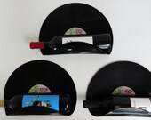 Dean Martin Upcycled Vinyl Record Wine Rack Wall Organizer - Set of 3