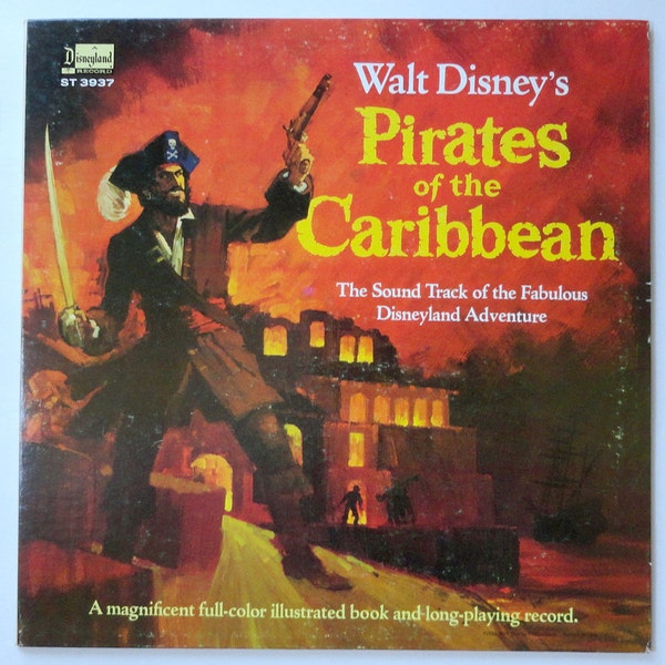 Rare "Pirates of the Caribbean" (Walt Disney Ride) Vinyl Soundtrack (1968) - Very Good Condition