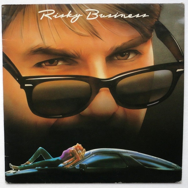 Rare « Risky Business » vinyle bande originale (1984) Tom Cruise Tangerine Dream Prince 80 s - très bon état