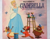 Walt Disney's "Cinderella: The Story and Songs" Vinyl Soundtrack (1969) - Very Good Condition