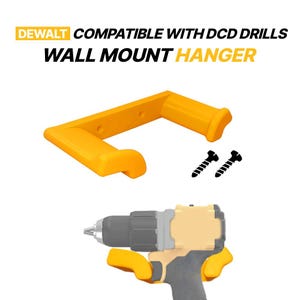 Heavy-Duty Wall Mount Organizer for DeWalt Drill – Tool Storage Solution