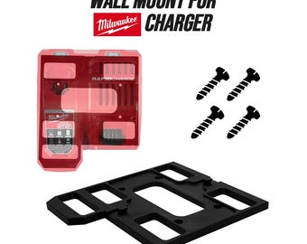 Heavy-Duty Wall Mount for Milwaukee Charger - Stable Storage Solution