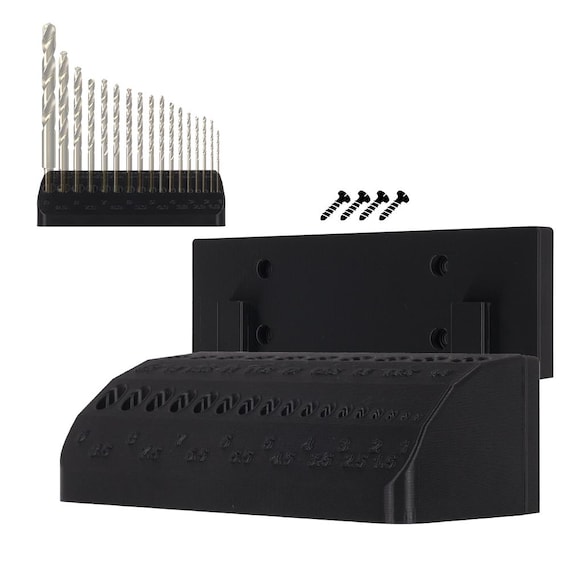 Metric Drill Bit Set Wall Mount: PETG Workshop Organizer (1mm-14mm