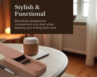 Stylish Slide Pencil Case Slim – Minimalist Desk Organizer