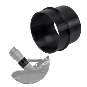 Vacuum Hose Adapter for Hitachi C10FCE Miter Saw – Dust Collection Fitting – Step Design 2-1/2" to 1-1/4" – Shop Vac Compatible