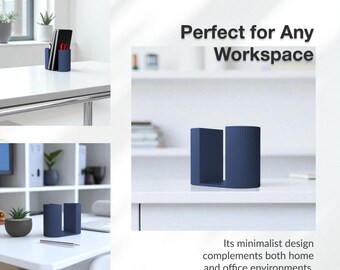Modern Notebook Holder – Modular Minimalist Desk Organizer for A5/A6 Notebooks