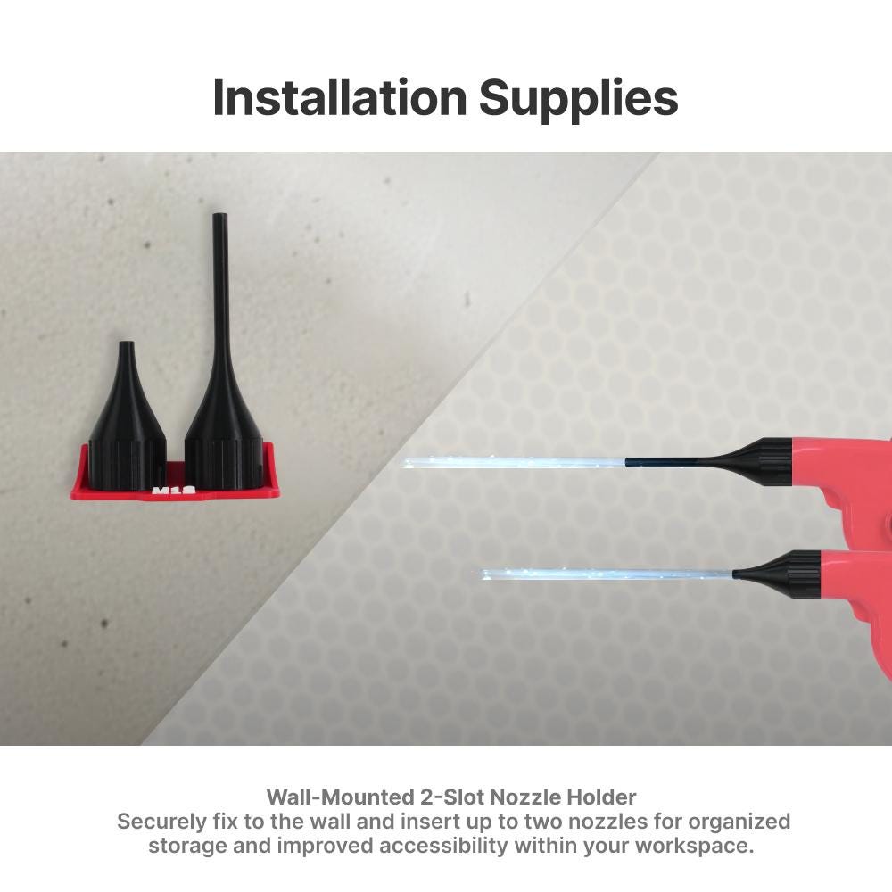 Wall Mount Kit For Milwaukee Dual Battery Blower – Includes Nozzle Holder & Tool Hanger, Space-Saving Storage Solution