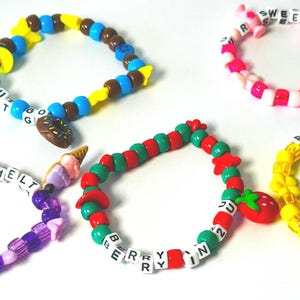 Handgemaakte rave-sieraden met kralen: Kandi-armband: woordspeling, flirterig, grappig, slim