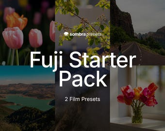 Fujifilm Lightroom Presets | 2 Clean Natural Film Looks | Starter Pack | Mobile and Desktop XMP Download