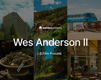 Wes Anderson Lightroom Voreinstellungen | 8 Filmfilter in Pastell | Mobile und Desktop XMP | Digitaler Download