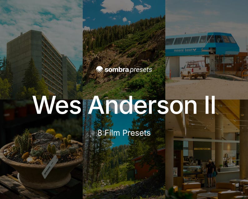Presets de Lightroom de Wes Anderson / 8 filtros cinematográficos pastel / XMP para móviles y ordenadores / Descarga digital imagen 1