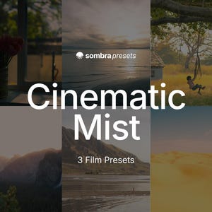 Cinematic Mist Lightroom Presets | 3 Dreamy Soft Glow Filters | Mobile and Desktop XMP | Digital Download image 1