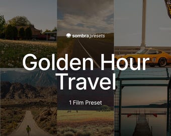 Golden Hour Lightroom Preset | Warm Balinese Travel Film Look | Single Mobile and Desktop XMP