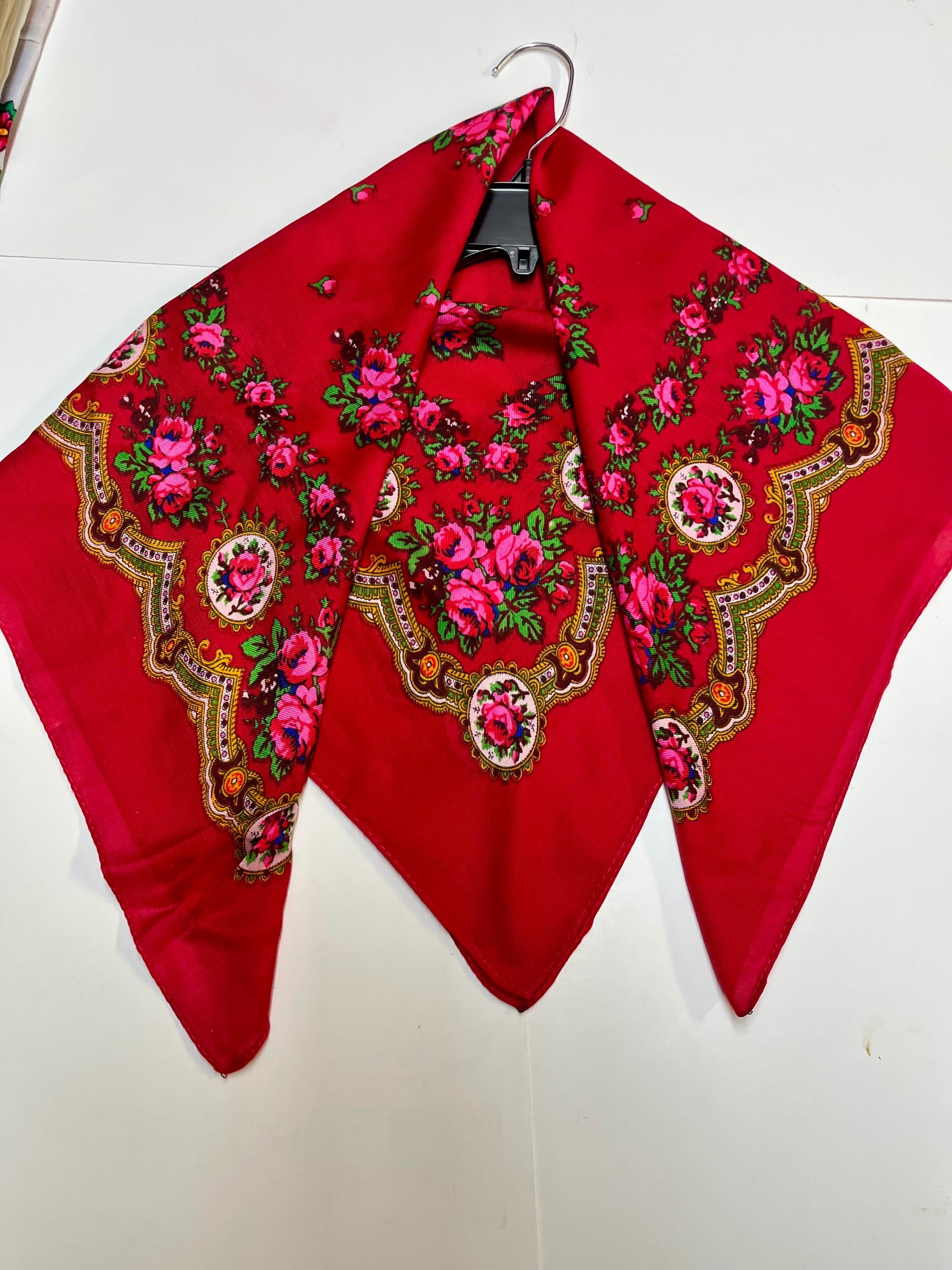 Foulard Vintage En Soie 100% Italienne - Imprimé Animal, Fait Main - Occasion Bon état