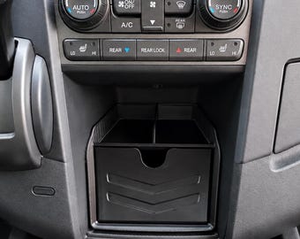Honda Pilot Dashboard Organizer Insert with Drawer 2009-2015 | Dual-Level Center Dash Storage Organizer | Interior Console Accessory