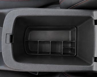 2024-2026 Chevy Trax Armrest Organizer Insert Cubby Tray 2nd Generation Center Console Storage Bin Accessory Black