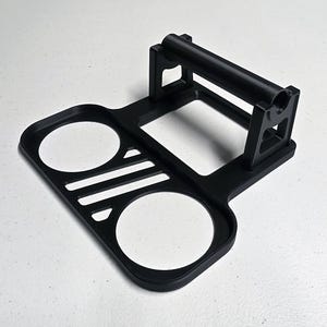 MUNBYN RW402B Thermal Label Printer Holder Stand Mount Organizer – Space Saving Storage Solution for Printer and Roll Label Spools