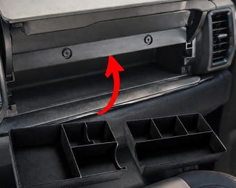 Chevy Silverado & GMC Sierra Dashboard Organizer 2023-2026 | Upper Glove Box Storage Tray Insert | Custom Fit Multi-Compartment