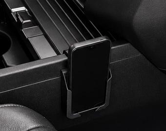 Honda Pilot 2009-2015 Center Console Side Phone Holder | Adjustable Vertical Portrait Mount | Driver or Passenger Side Clip-On Dock
