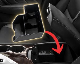 2018-2024 Infiniti Q50 V37 Facelift Armrest Organizer Center Console Insert Arm Rest Storage Cubby Tray Interior Storage Accessory