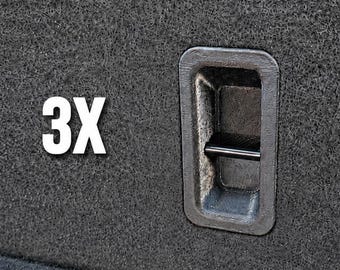 3X 2009-2015 Honda Pilot 2nd & 3rd Row Seat Anchor Cover Cap 81323-STX-A11ZA Black 3D Printed OEM Replacement Trim