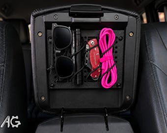 Honda Pilot Armrest Lid Molle Panel 2009-2015 | Screw-On Tactical Storage Organizer | Gen 2 Pilot Interior Accessory