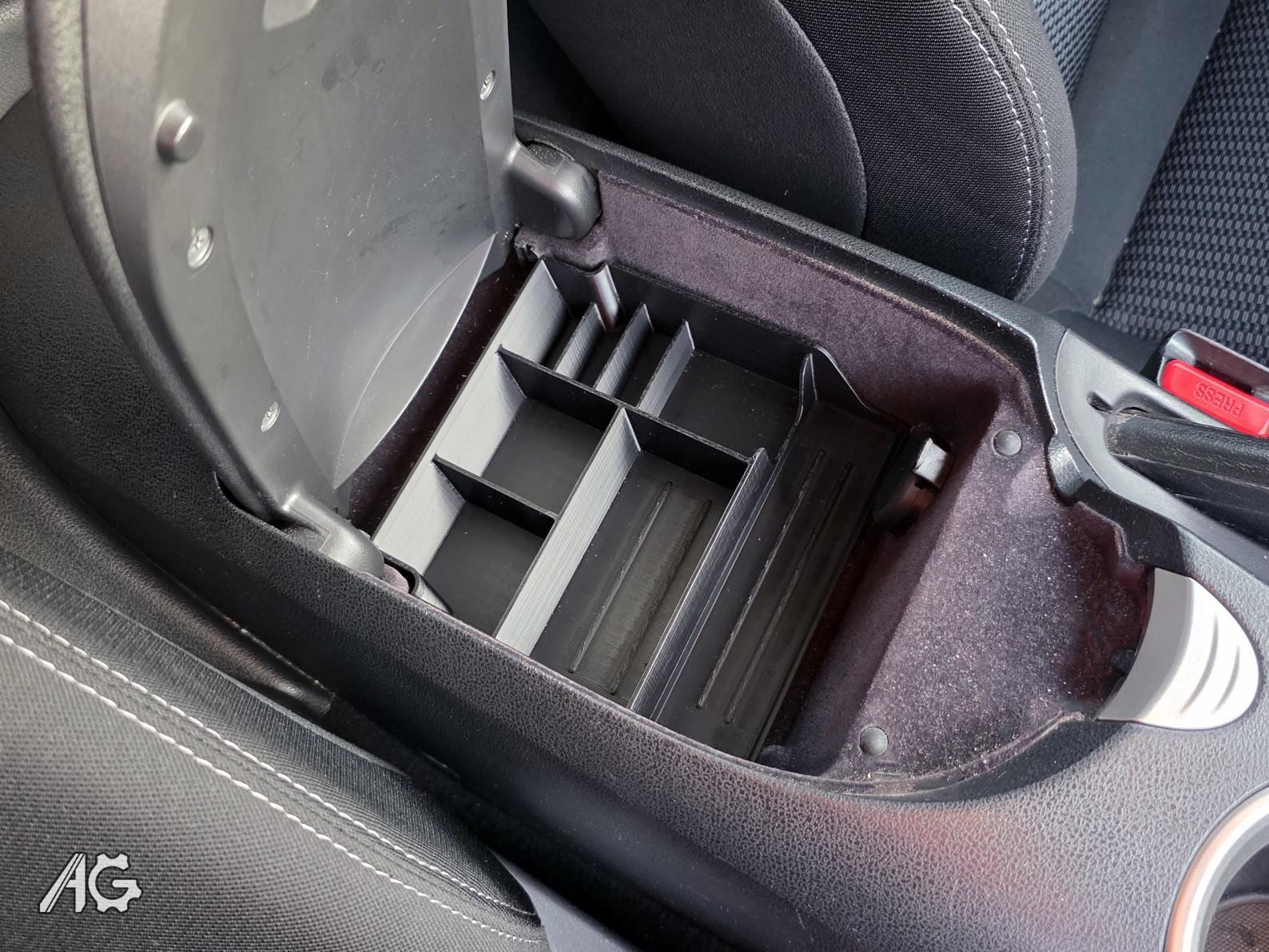 Custom Center Console Organizer Insert for Nissan 370Z (2009–2020) Z34 ...