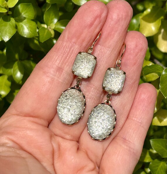 5cm Austrian Crystal Chandelier Earrings - Silver Tone, Glass Rhinestone - Stud Fittings
