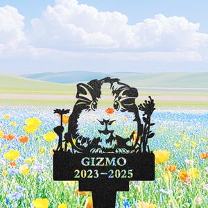 Custom Guinea Pig Memorial Stake, Guinea Pig Grave Markers Stake, Personalized Guinea Pig Remembrance Stake, Guinea Pig Loss Sympathy Sign