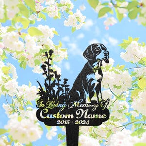 Outdoor Beautiful Boxer Burial Site Decor, Pet Memorial Marker, Custom Grave Marker for Cemetery, Pet Headstone, Personalized Boxer Dog Sign