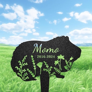 Personalized Guinea Pig Memorial Stake, Guinea Pig Grave Marker, Custom Hamster Guinea Pig Cemetery Stake, Guinea Pig Loss Sympathy Gift