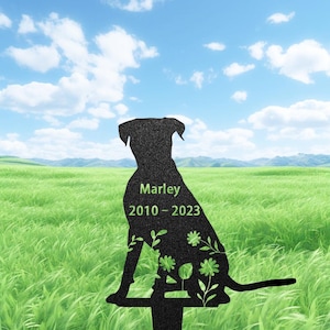 Custom Boxer Dog Tombstones for Graves Outdoor, Personalized Pet Grave Markers, Boxer Memorial Garden Stake, Dog Loss Gift, Pet Headstones
