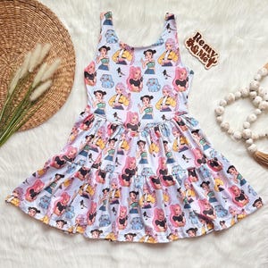 Handmade K-Pop Demon Hunters Girls Dress - Demon Hunters Dress - K-Pop Outfit - Rumi Dress Built In Shorts