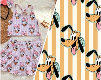 Handmade Pluto Girls Disney Set - Pluto Skort - Children’s Disney Outfit - Disney Top - Toddler and Baby Disney Outfit