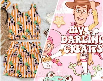 Handmade Toy Story 5 Girls Disney Set - New Toy Story Skort - Children’s Disney Outfit - Toy Story Outfit