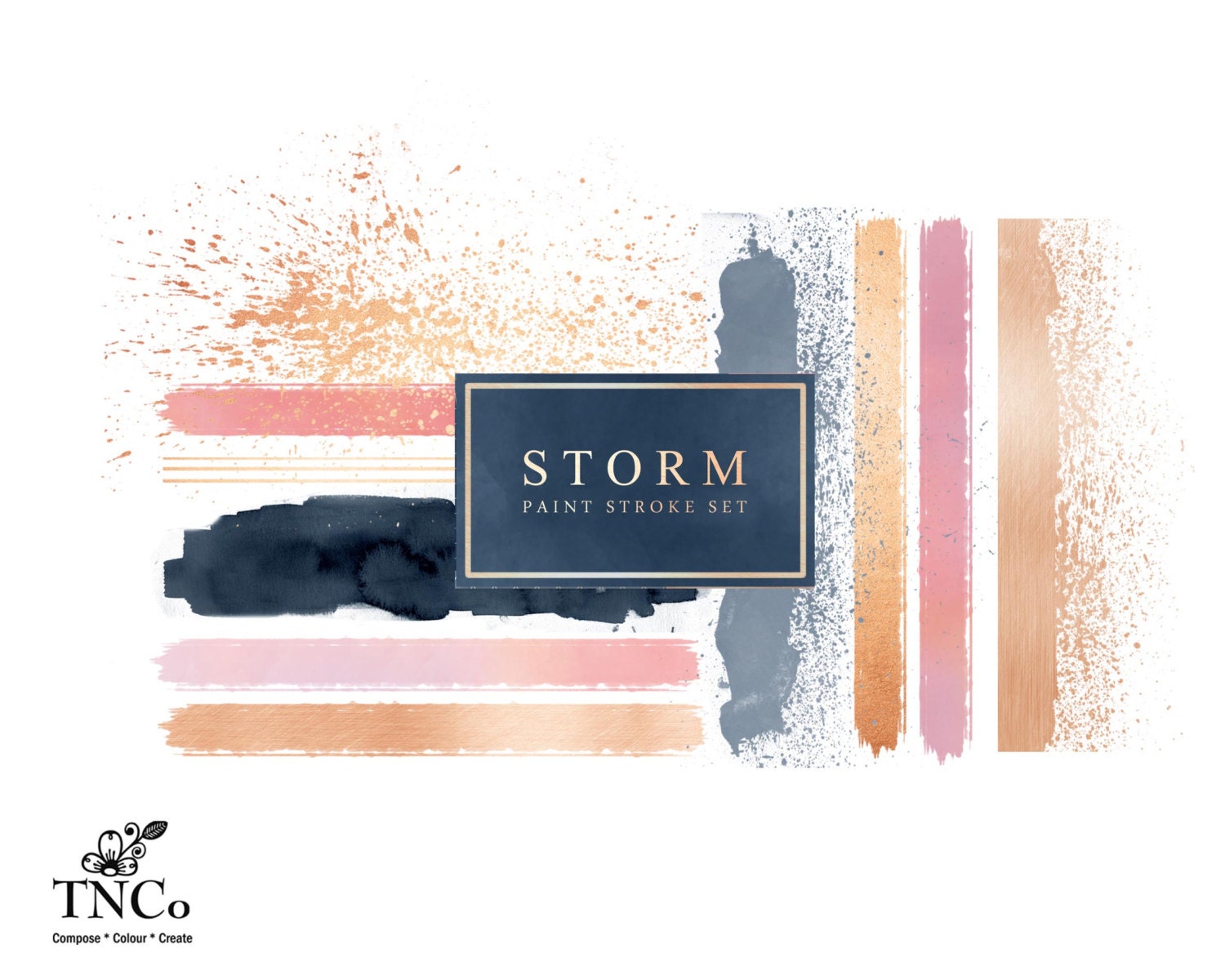 Paint splatter clipart - watercolour paint - Watercolour paint stroke…