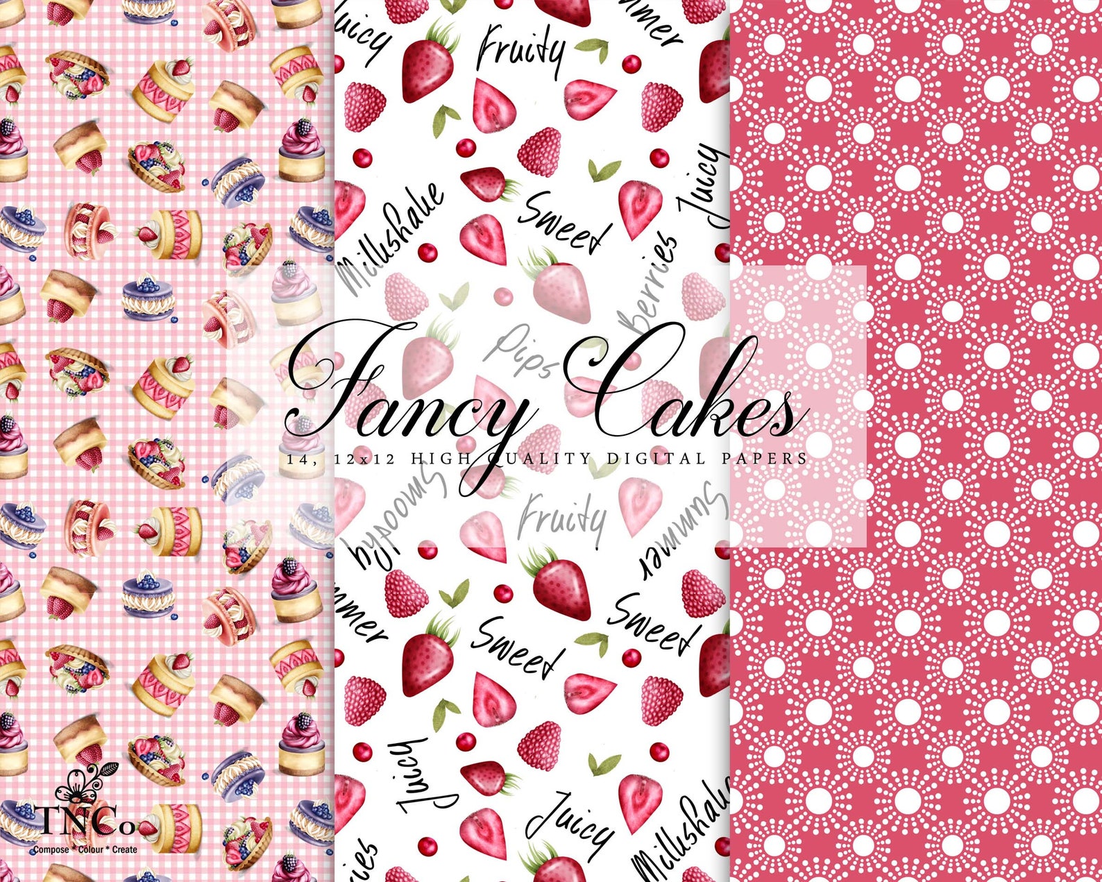 Patterned Paper Digital Scrapbook Paper Commercial Use - Etsy