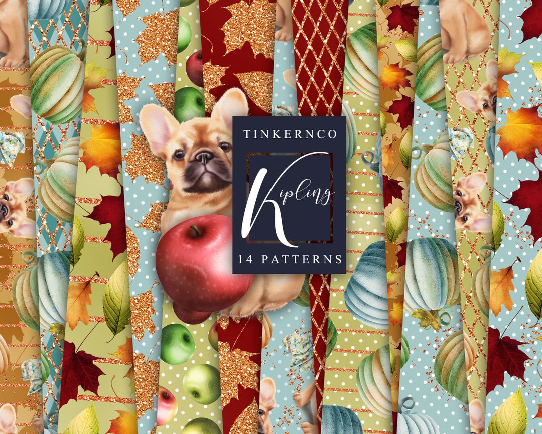 Fall Digital Paper Autumn Scrapbook Background Seamless - Etsy UK