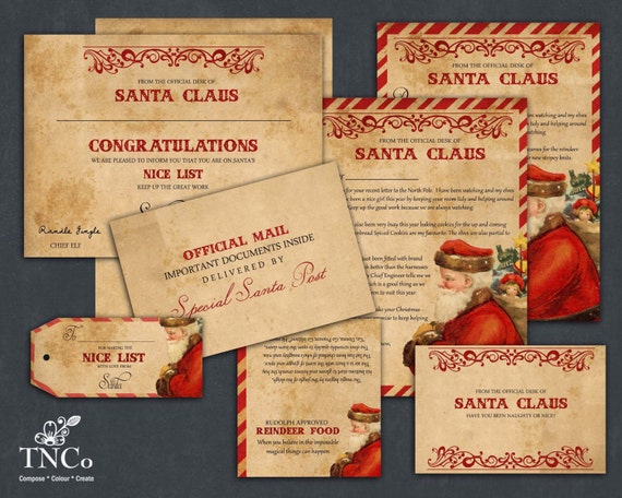 santa letter paper