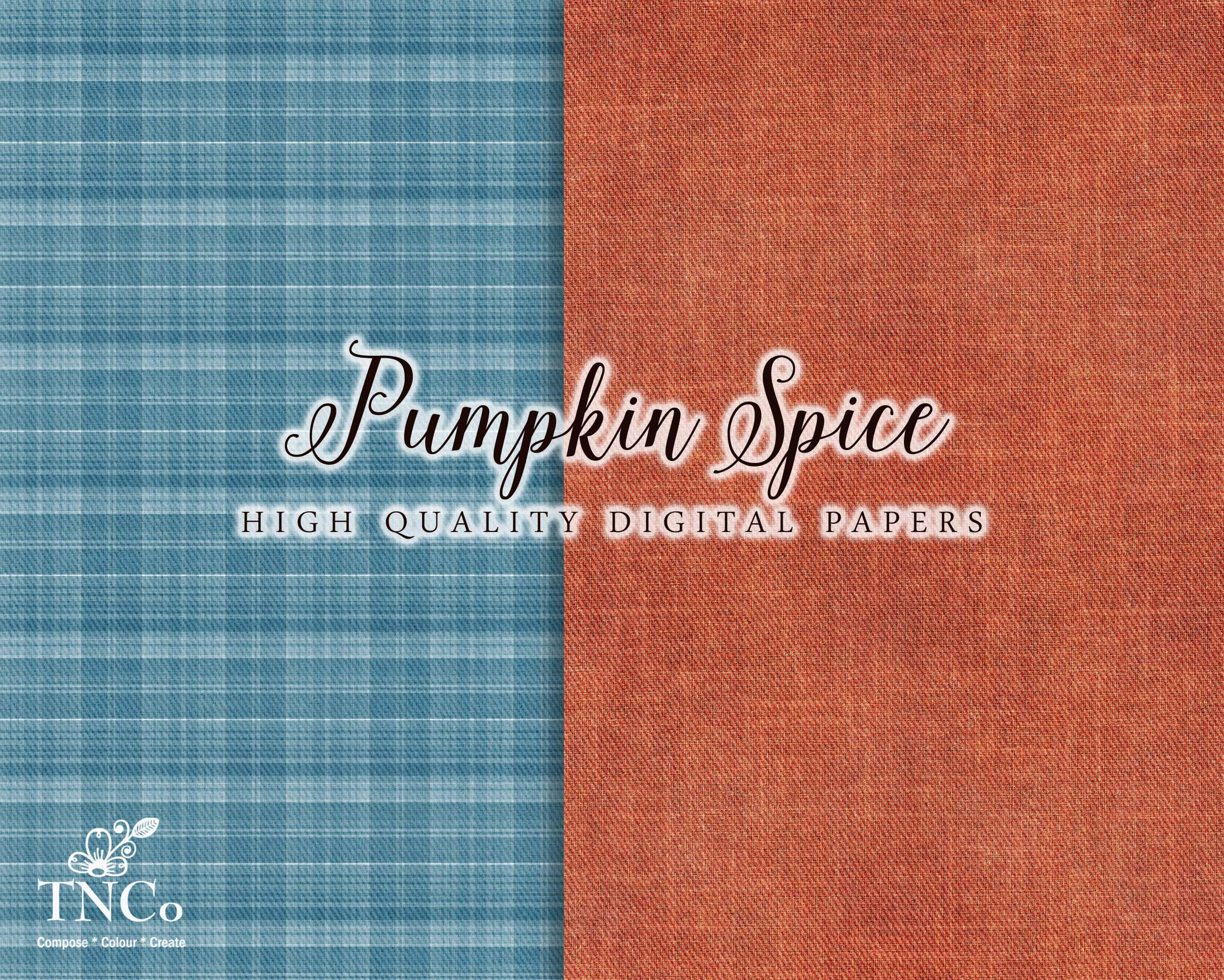 Pumpkin Digital Paper - Fall Digital Paper - Digital Scrapbook Paper ...