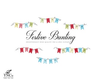 Weihnachten Ammer, Digital Wortkunst, festliche Bunting, Weihnachtsdekoration, Weihnachtsdekor, kommerzielle Nutzung Clipart, Wimpelkette, Gehalt